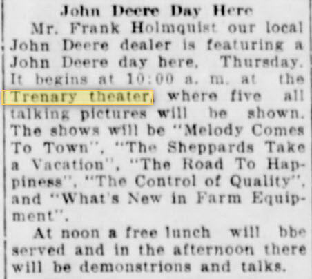 Forest Theater - 02 MAR 1941 ARTICLE